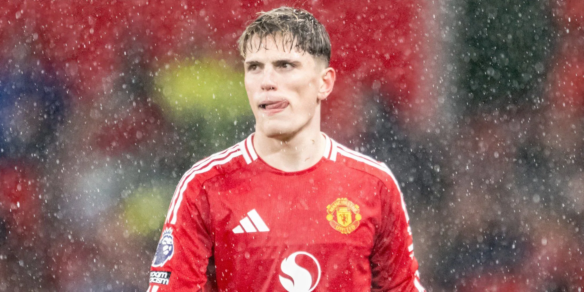 Alejandro Garnacho trong buổi tập của Man Utd
