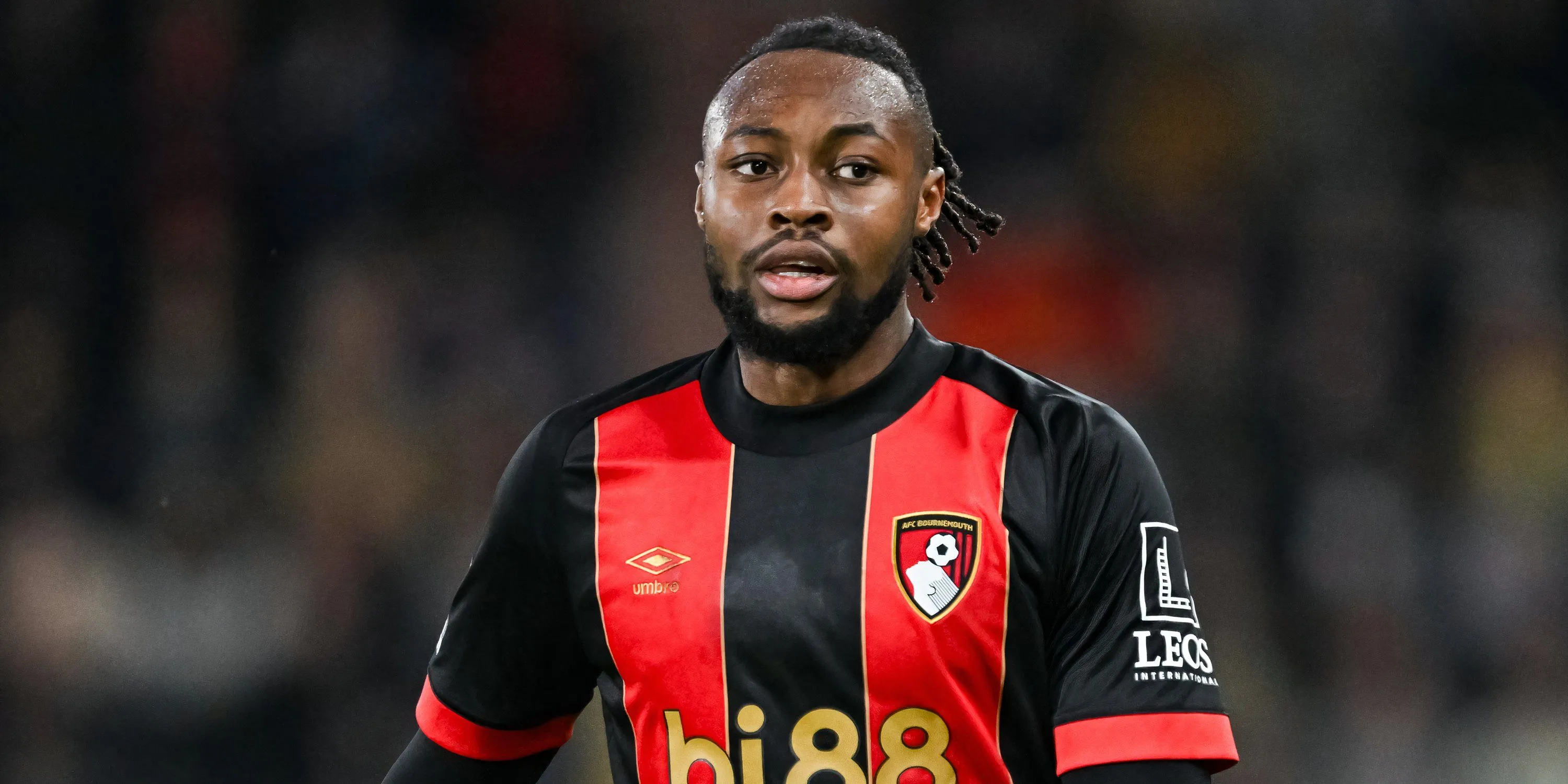Antoine Semenyo ăn mừng bàn thắng cho Bournemouth tại Ngoại hạng Anh