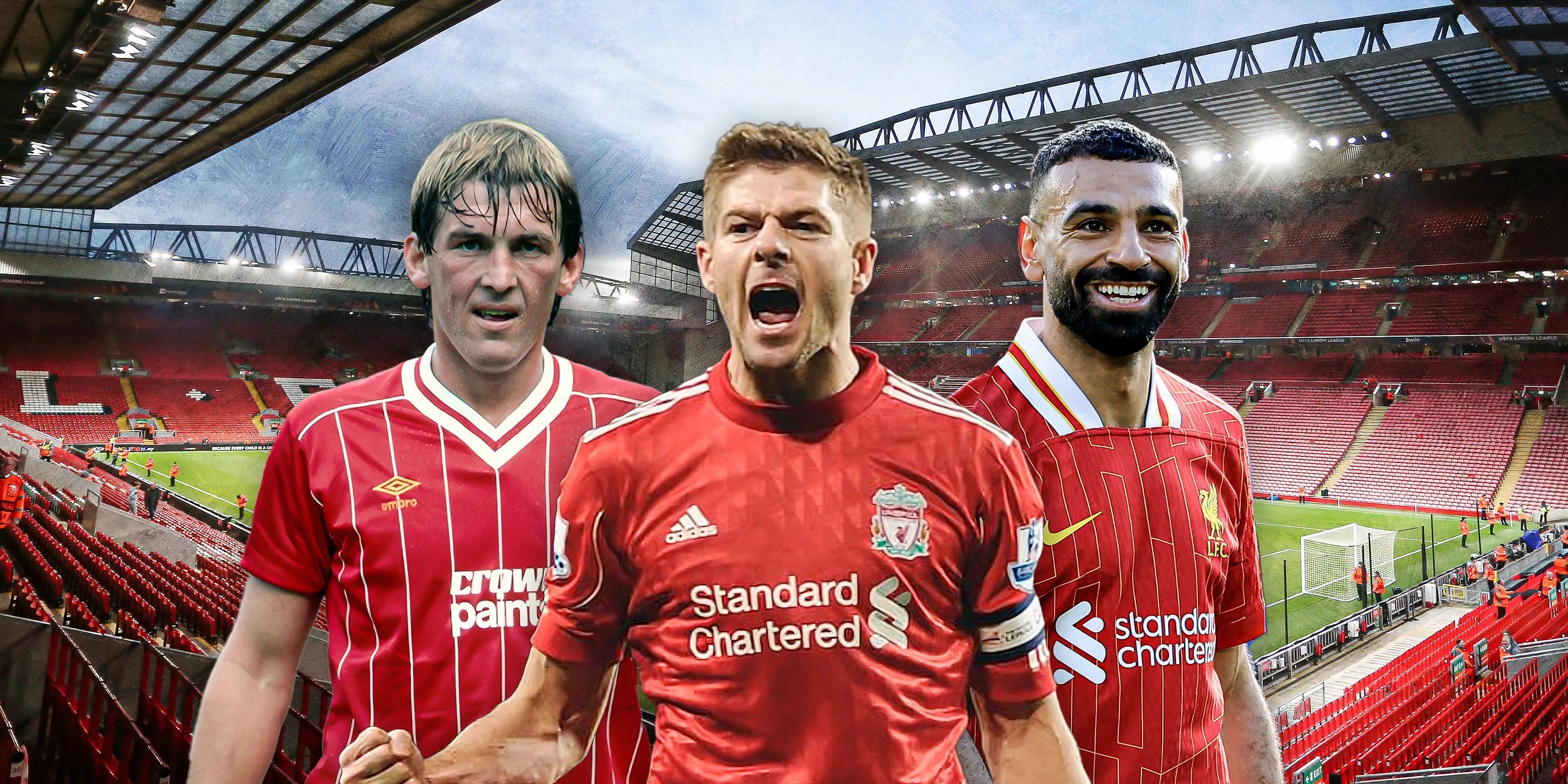 Những huyền thoại vĩ đại nhất trong lịch sử Liverpool như Kenny Dalglish, Steven Gerrard và Mohamed Salah