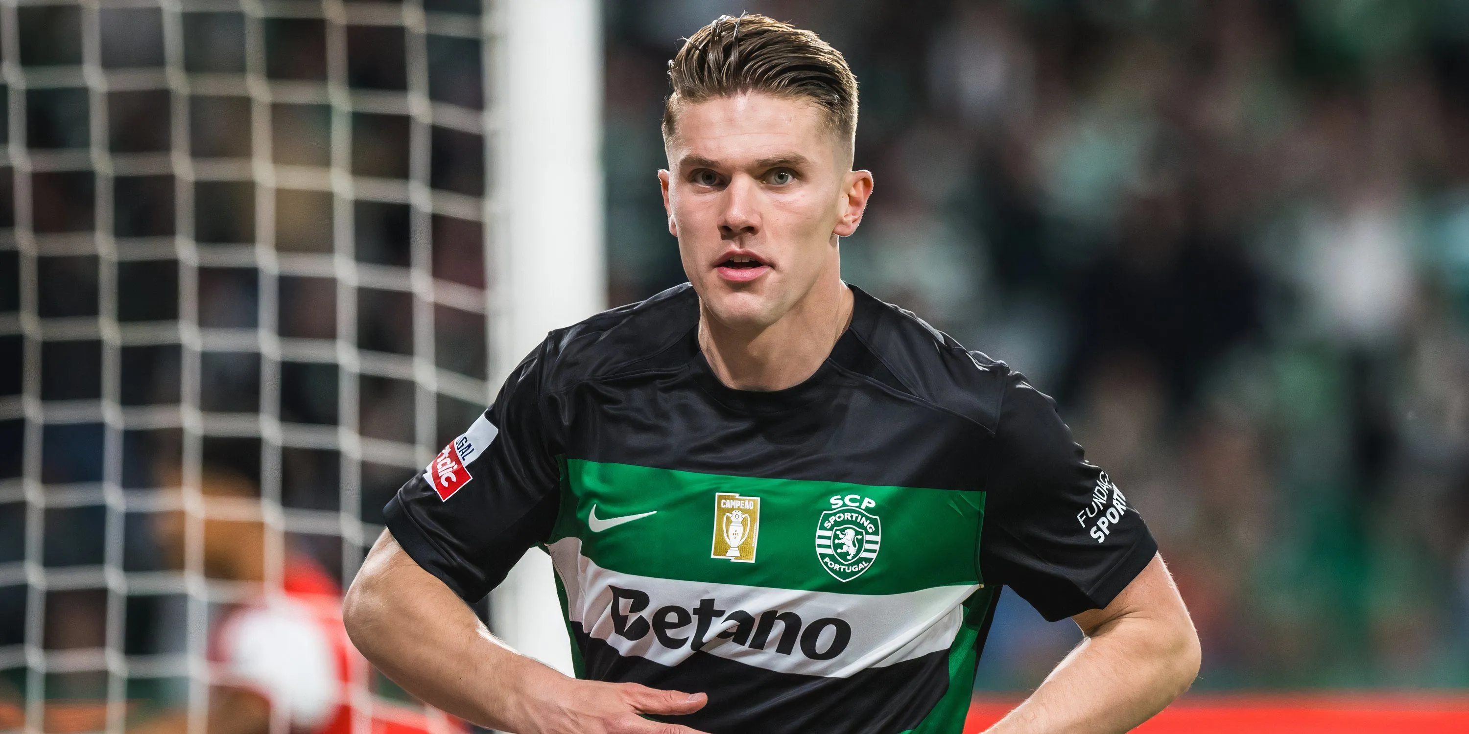 Viktor Gyokeres ăn mừng bàn thắng cho Sporting CP, mục tiêu chuyển nhượng của Arsenal