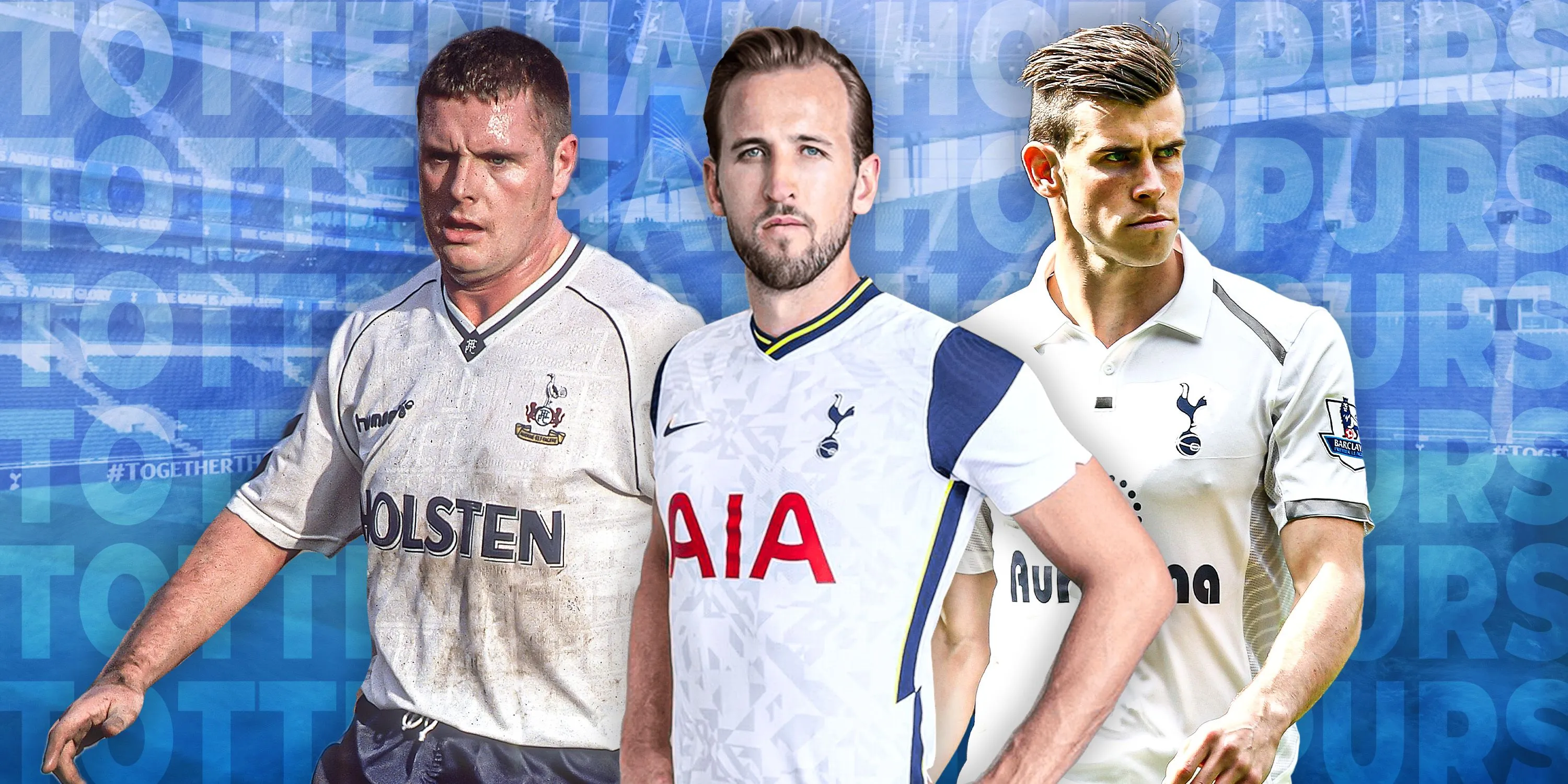 Các huyền thoại Tottenham: Paul Gascoigne, Harry Kane và Gareth Bale