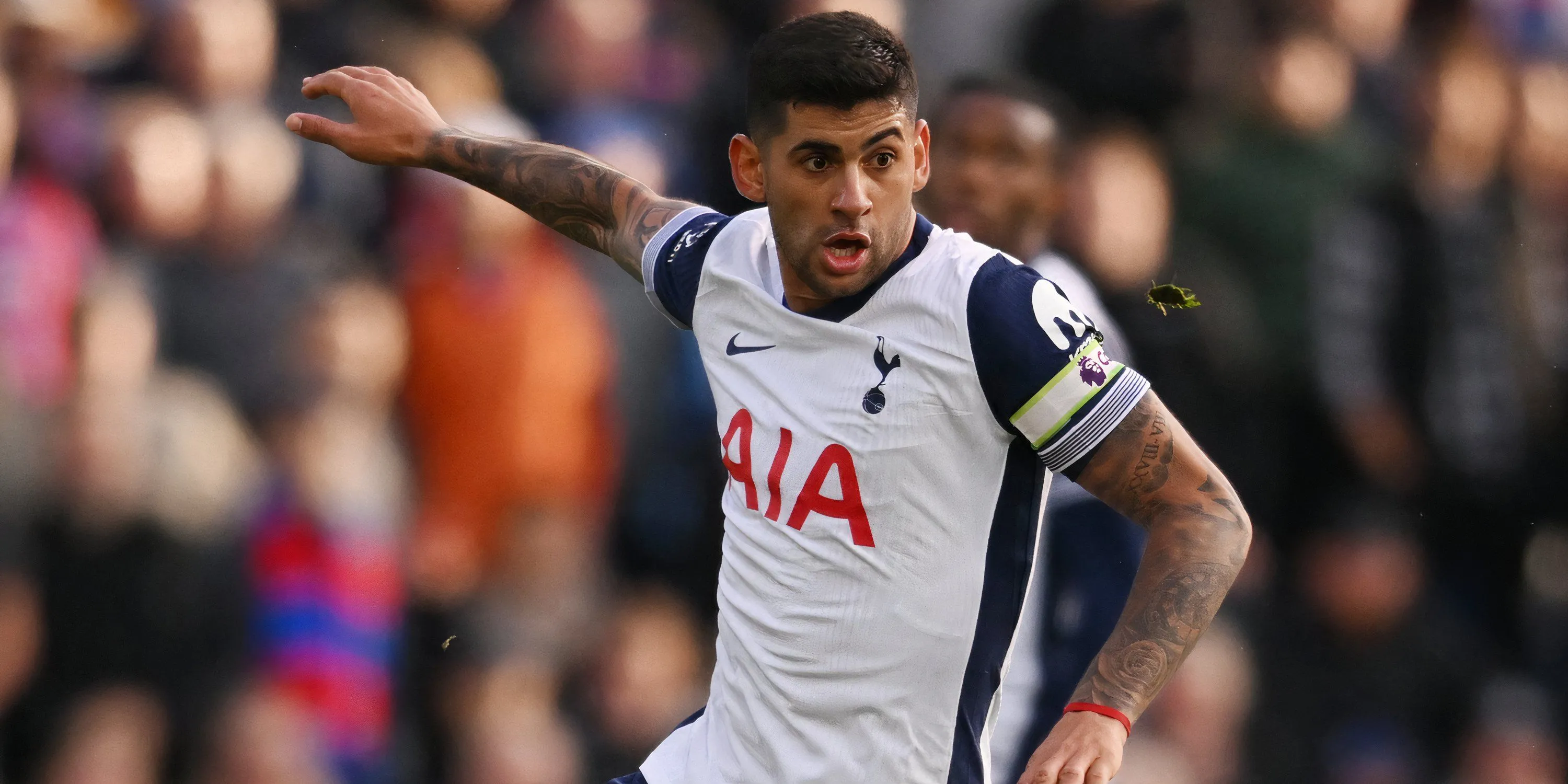 Cristian Romero, trụ cột hàng thủ Tottenham, trong một trận đấu