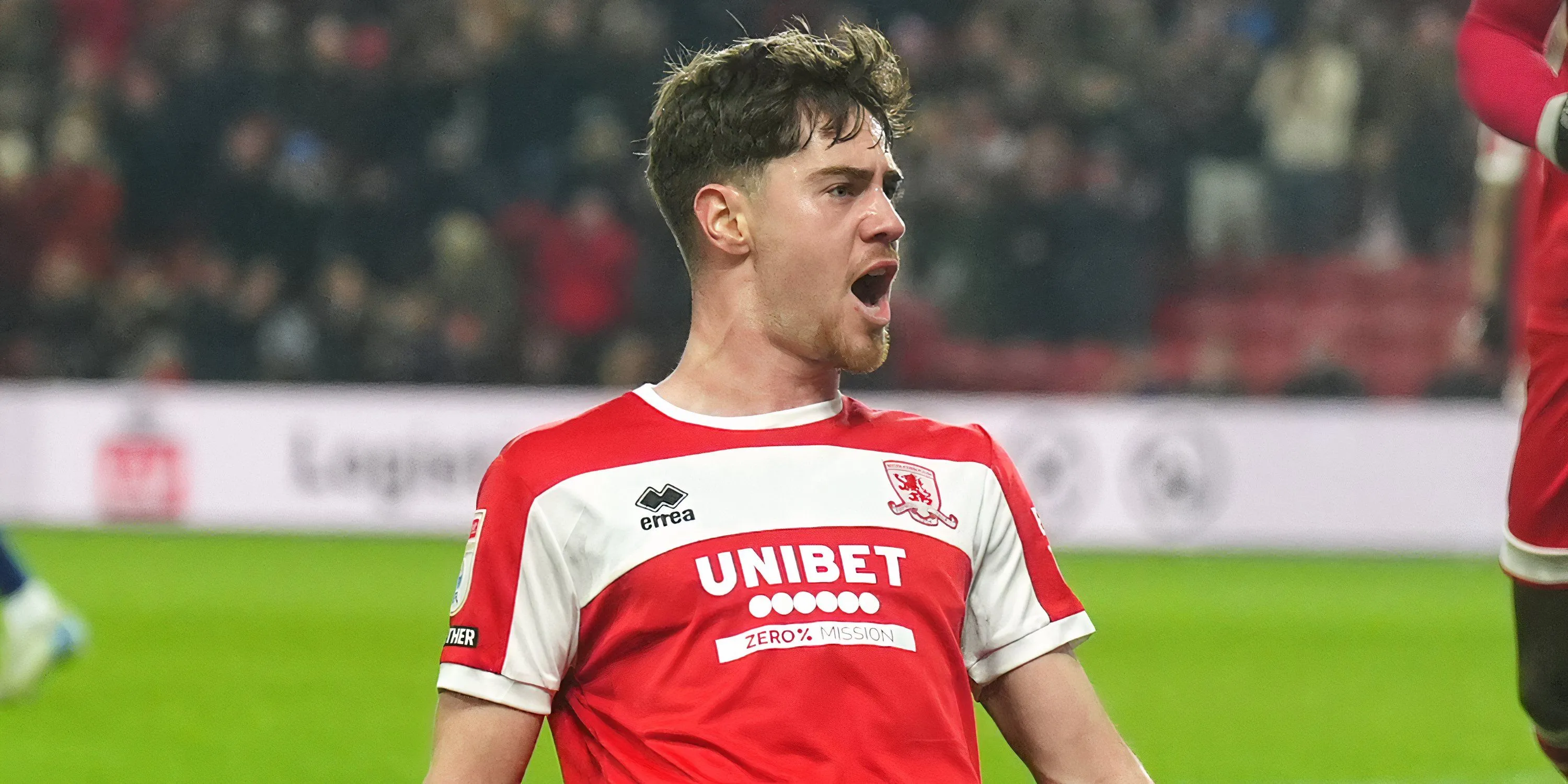 Hayden Hackney ăn mừng bàn thắng cho Middlesbrough
