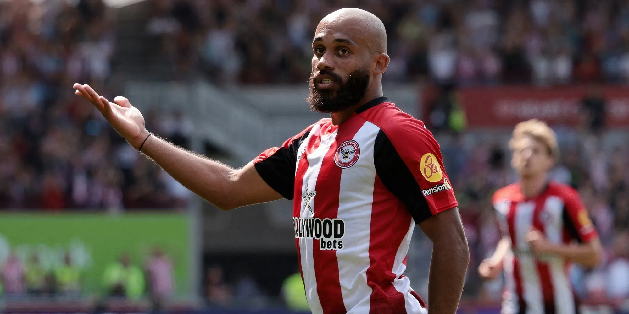 Tiền đạo Bryan Mbeumo của Brentford, người được liên hệ chuyển đến Manchester United