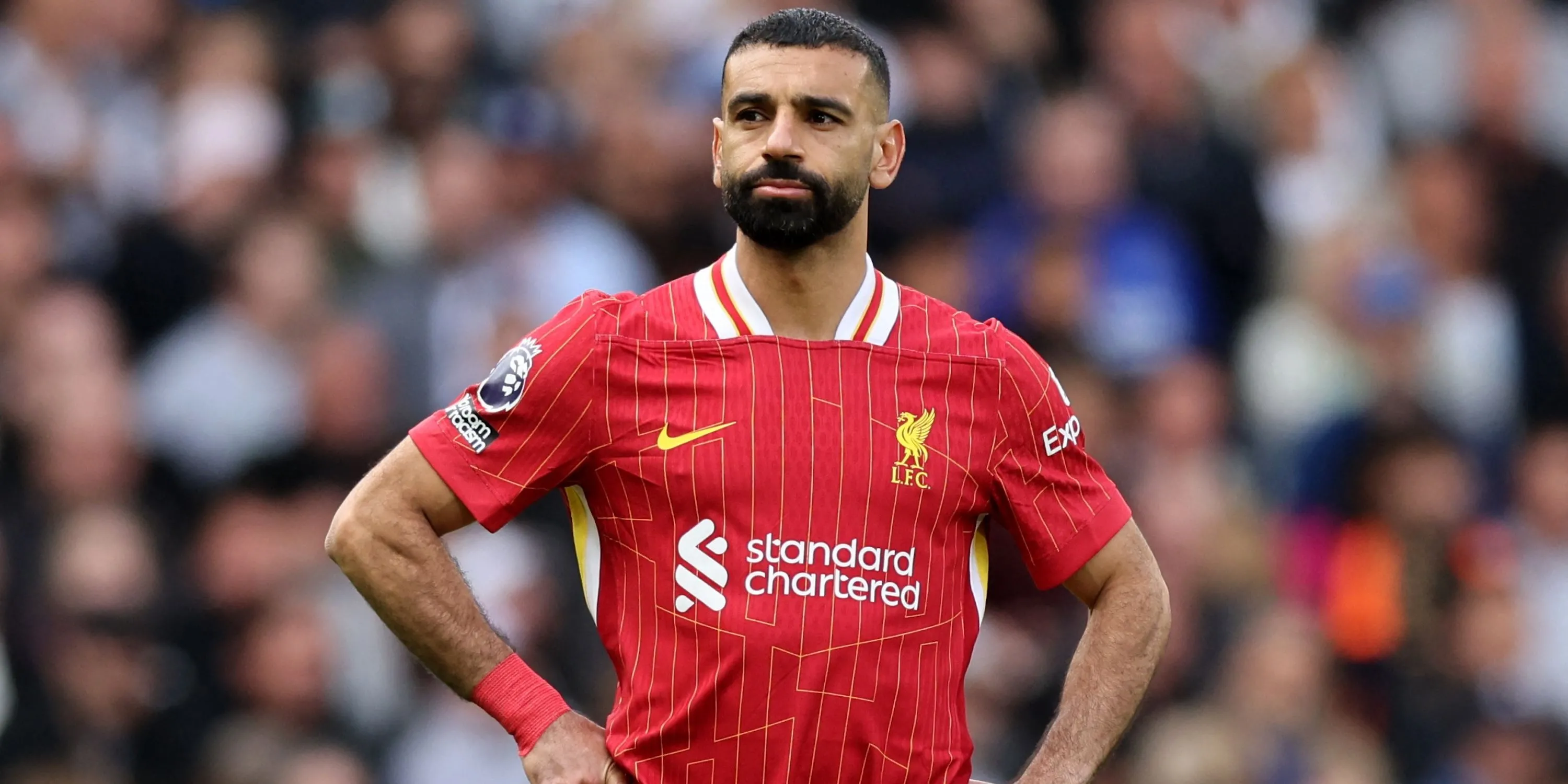 Tiền đạo Mohamed Salah trong màu áo Liverpool