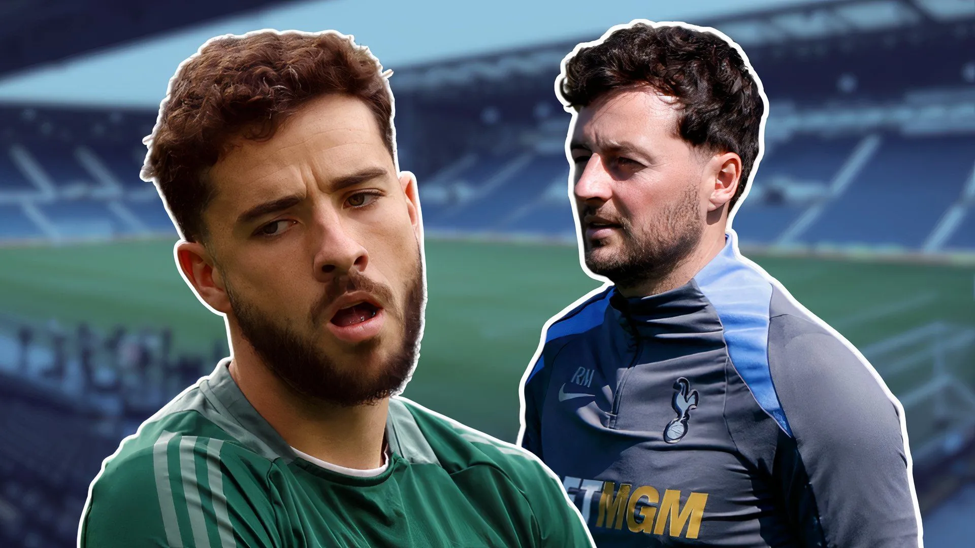 HLV Ryan Mason và cầu thủ Mikey Johnston trong buổi tập của West Brom
