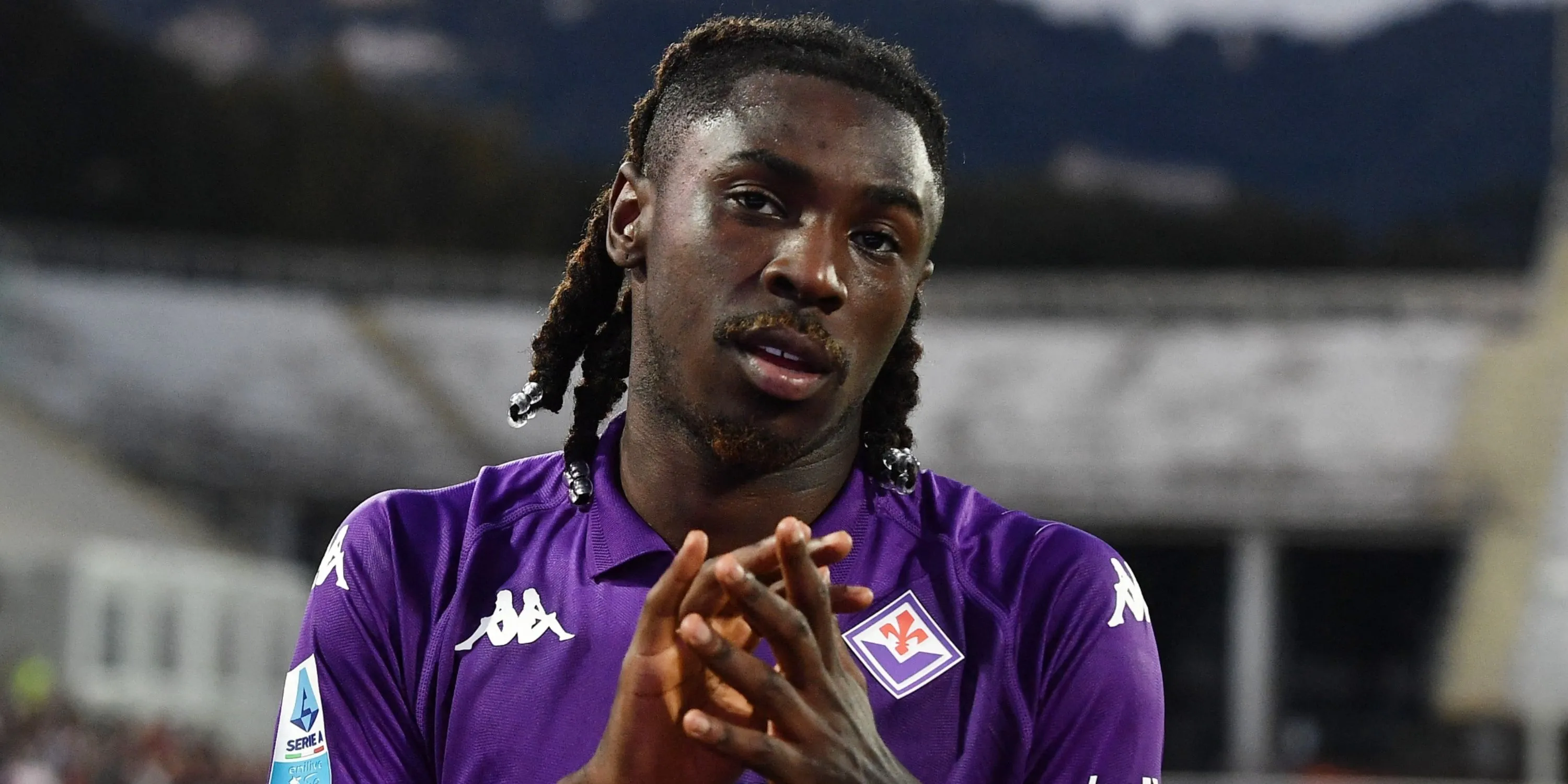 Moise Kean trong màu áo Fiorentina, nơi anh tìm lại phong độ đỉnh cao