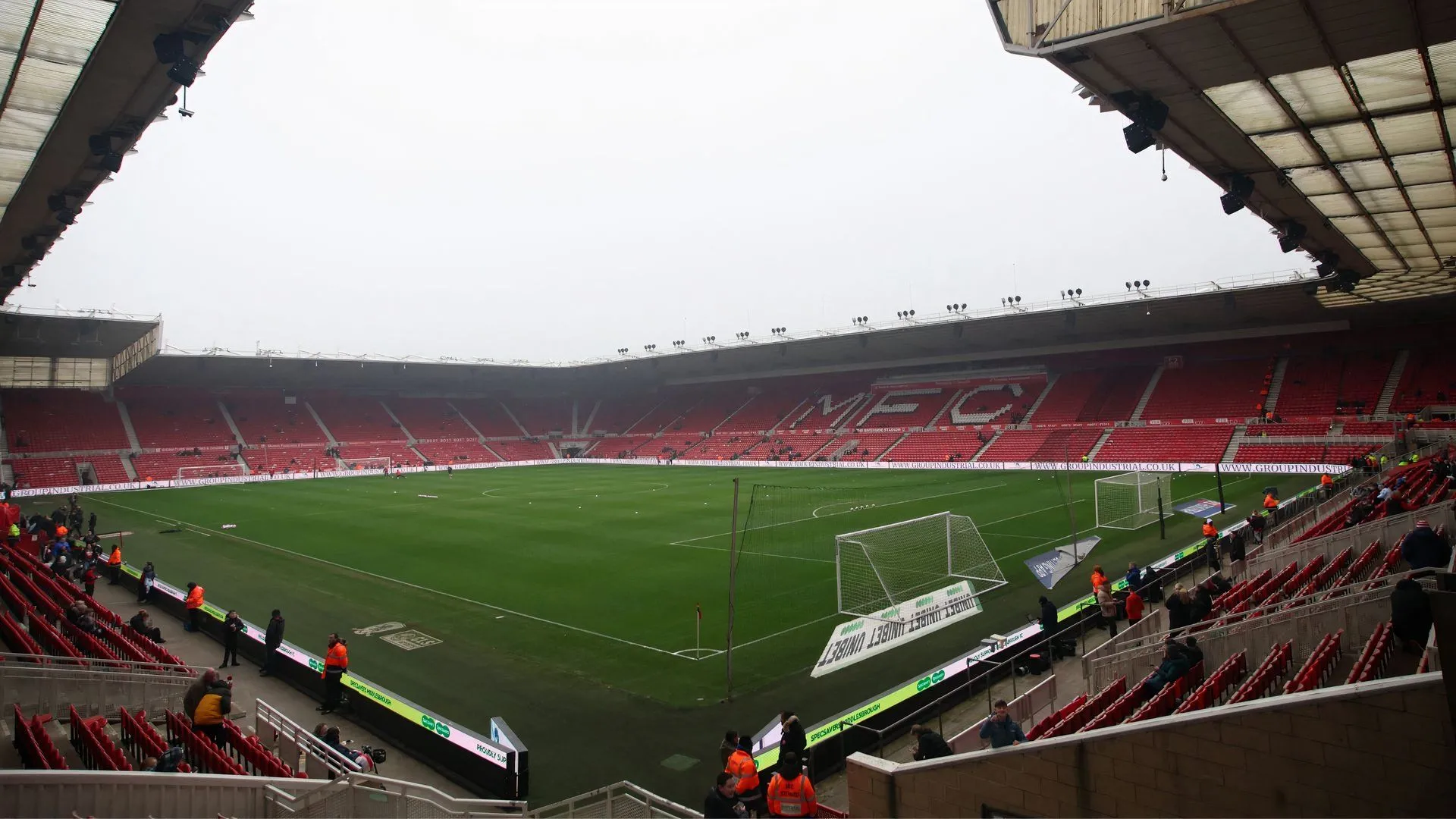Toàn cảnh sân Riverside của Middlesbrough vào năm 2025