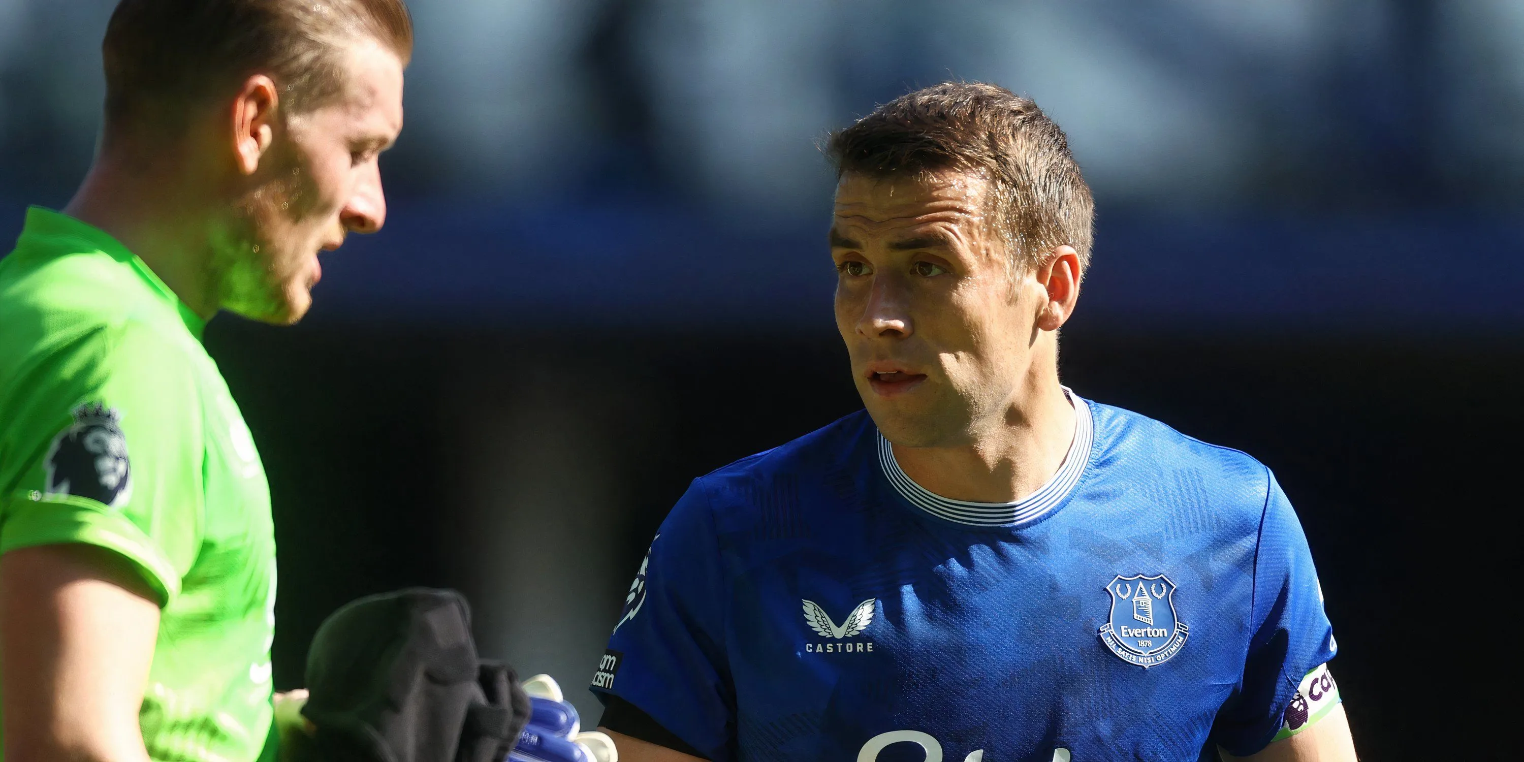 Seamus Coleman, đội trưởng Everton, trong trận đấu tại Ngoại hạng Anh