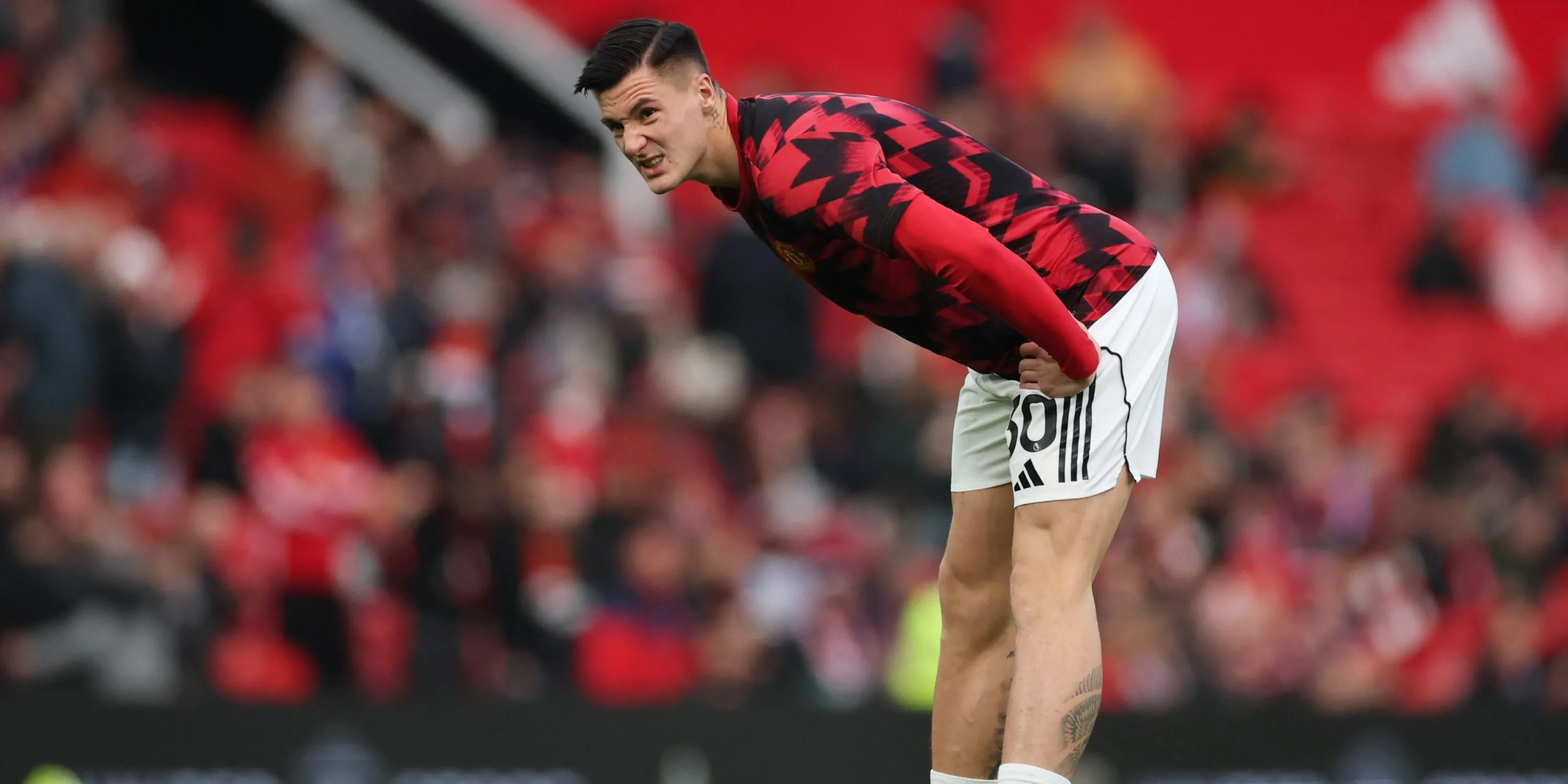 Benjamin Sesko, tiền đạo trẻ của Manchester United thi đấu tại Ngoại hạng Anh