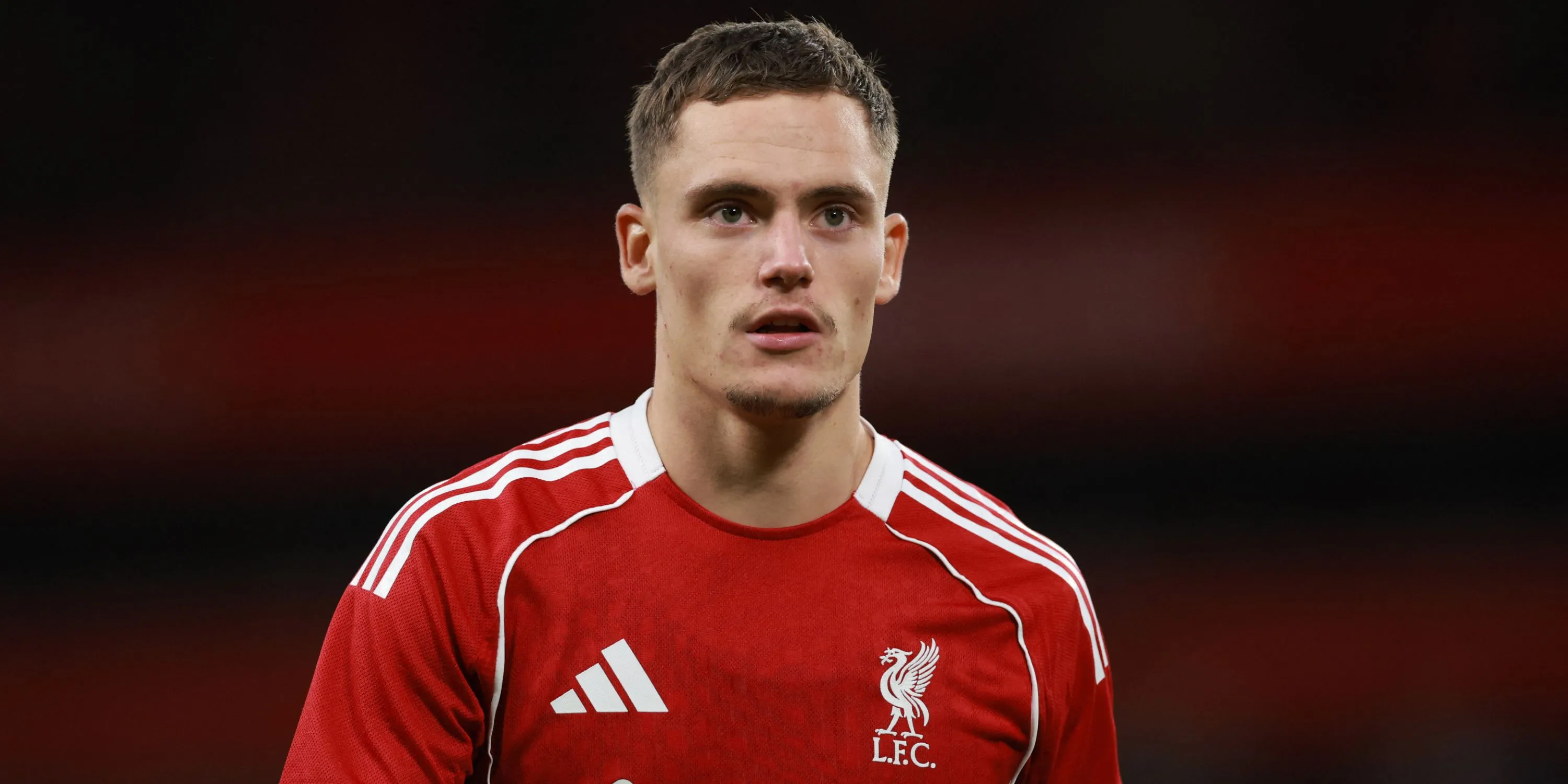 Florian Wirtz trong trang phục Liverpool thi đấu