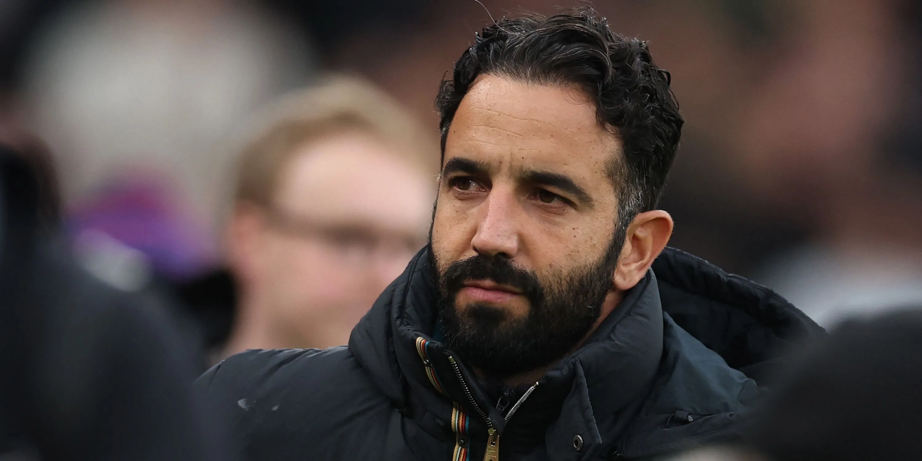 Huấn luyện viên Ruben Amorim của Manchester United trước trận đấu tại Ngoại hạng Anh