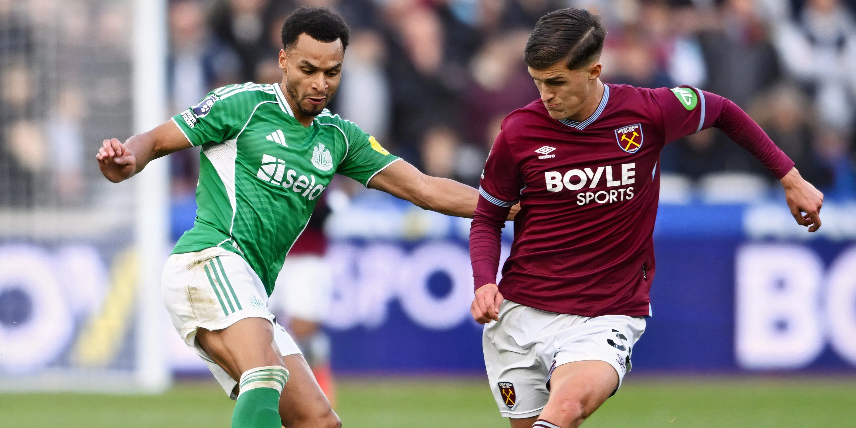 Newcastle United thi đấu tại sân West Ham, trận đấu kết thúc với thất bại 3-1 cho đội khách