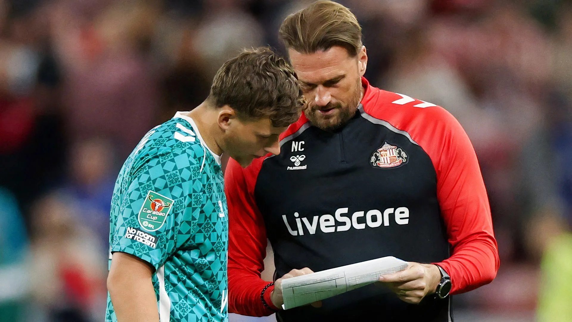 Thủ môn Anthony Patterson trong trận đấu Sunderland vs Huddersfield Town